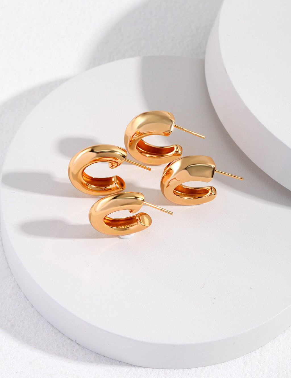 Chunky Hoop Statement Earrings