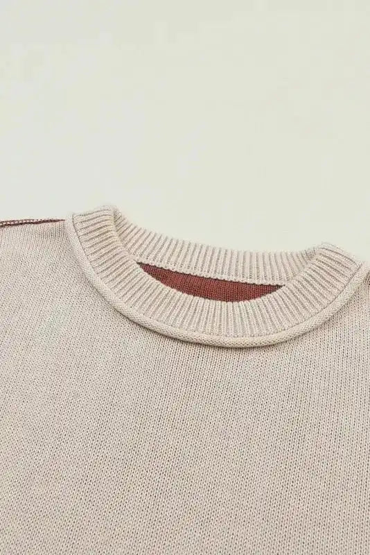 Colorblock Bishop Sleeve Sweater