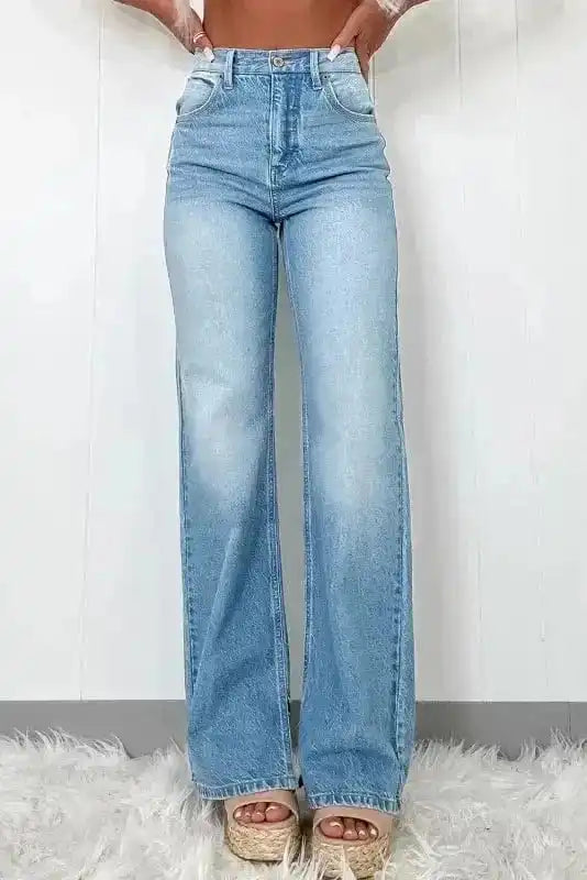 Myosotis Skyline Straight-Cut Jeans-0