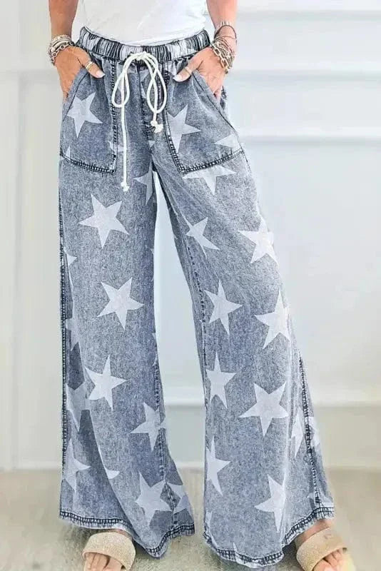 Twilight Twinkle Wide-Leg Jeans-0