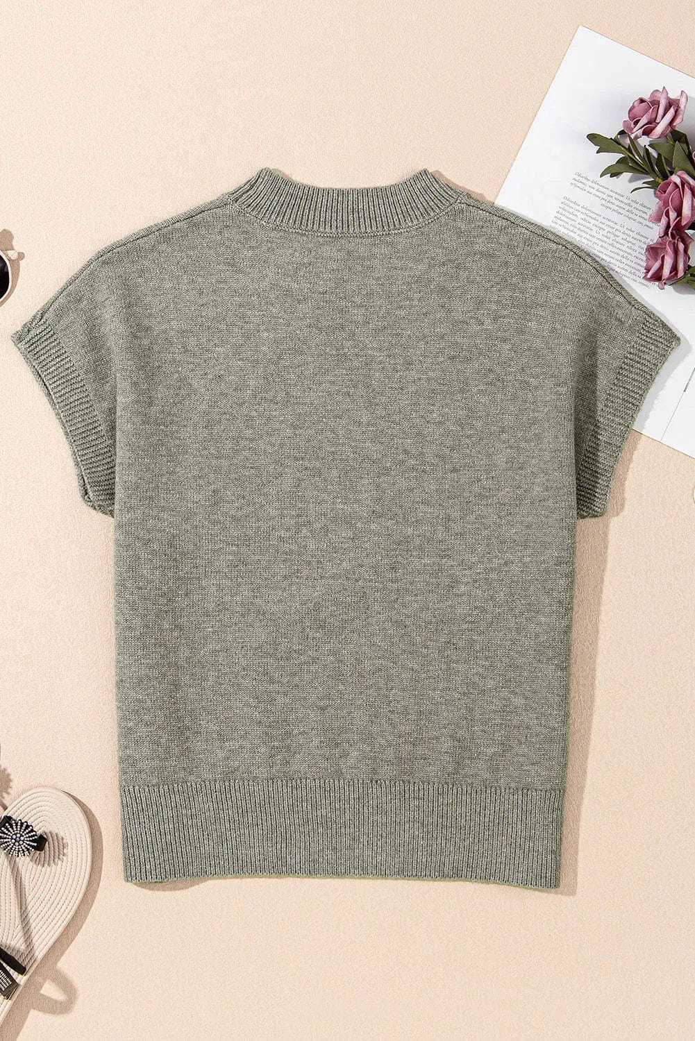 High Flower Boxy Sweater