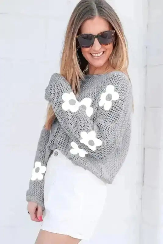 Blossom Breeze Knit Sweater