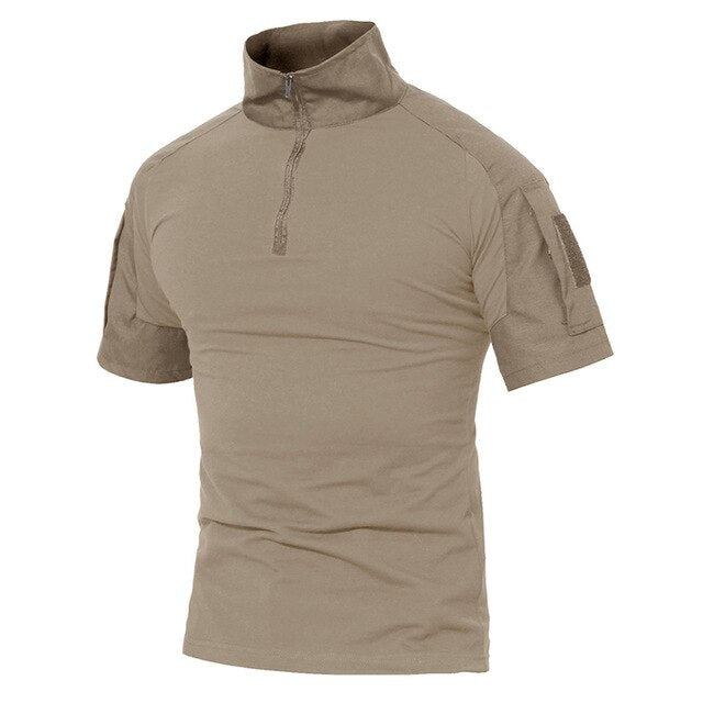 Men Summer T Shirts Airsoft Army Tactical T Shirt Short Sleeve Military Camouflage Cotton Tee Shirts Paintball Clothing
