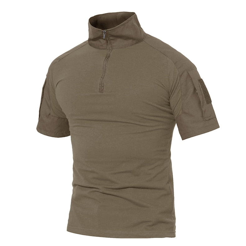 Men Summer T Shirts Airsoft Army Tactical T Shirt Short Sleeve Military Camouflage Cotton Tee Shirts Paintball Clothing